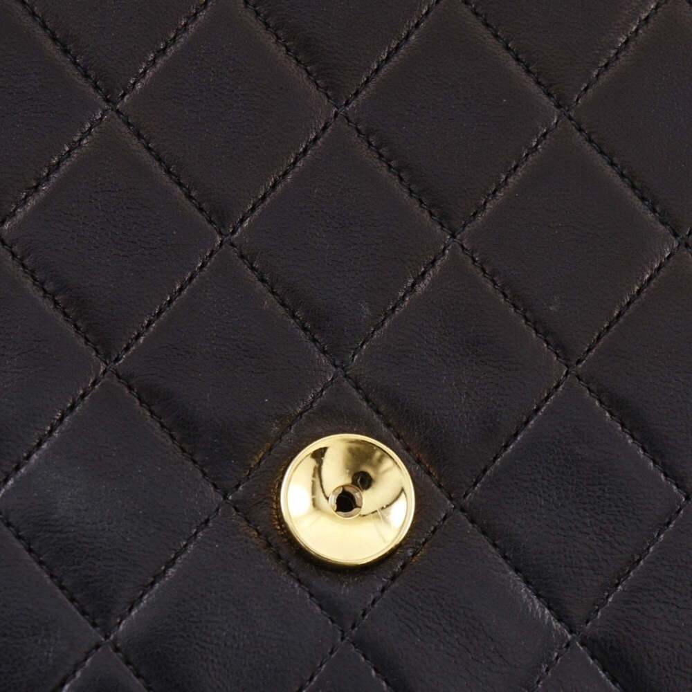 CHANEL Black Lambskin Leather Shoulder Bag - Picture 15 of 16